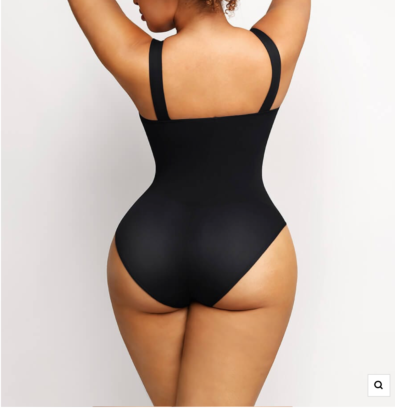 Square Collar Elastic Sexy Outerwear Shape Bodysuit - Snatch Bans