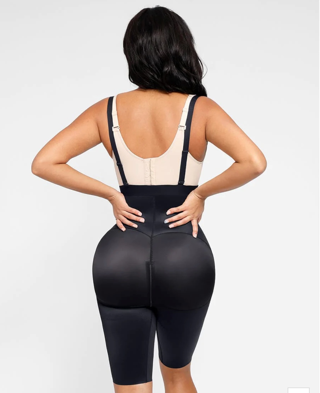 Body Shaper clips inside for post-operative wear and removable shoulder straps - Snatch Bans