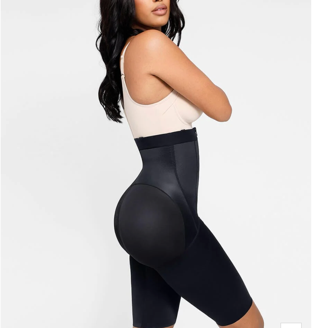 Body Shaper clips inside for post-operative wear and removable shoulder straps - Snatch Bans