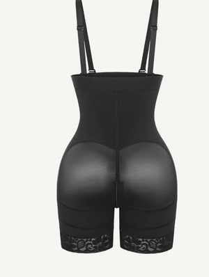 Firm Sexy Lace Firm Compression Latex Buttocks Lifting Shapewear - Snatch Bans