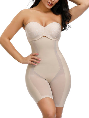 Black Sheer Mesh Large Size Butt Lift Shapewear Pants Cellulite Reducing - Snatch Bans