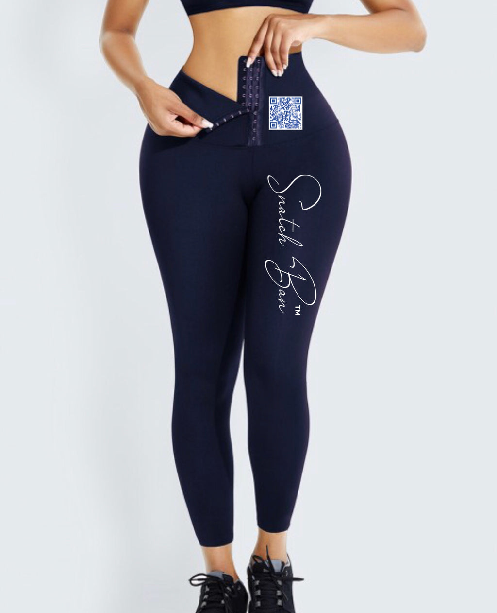 Black High Waist Pant Shaper Full Length For Fitness\ WITHOUT NEOPRENE - Snatch Bans