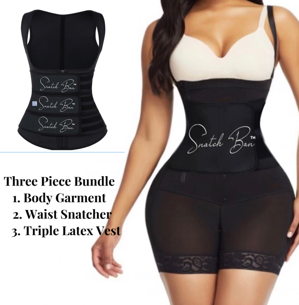 Sara Top 3 Piece Garment Vest Set - Top Compression Stage 2 - Snatch Bans