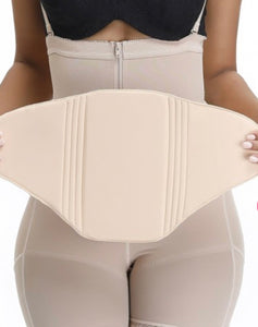 Women Skin Color Solid Color Compression Board Post Surgery - Snatch Bans
