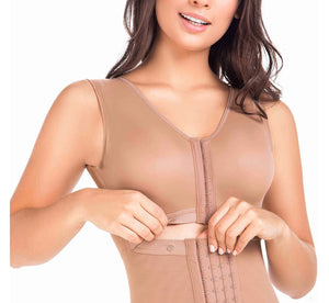 Colombian Postpartum Full Body Body Shaper for Women | Knee Length & Bra STAGE 1 CAT1 - Snatch Bans