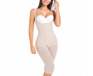 Post Surgery Body Shaper | Postpartum Butt Lifting Girdle | Open Bust & Knee Length - Snatch Bans