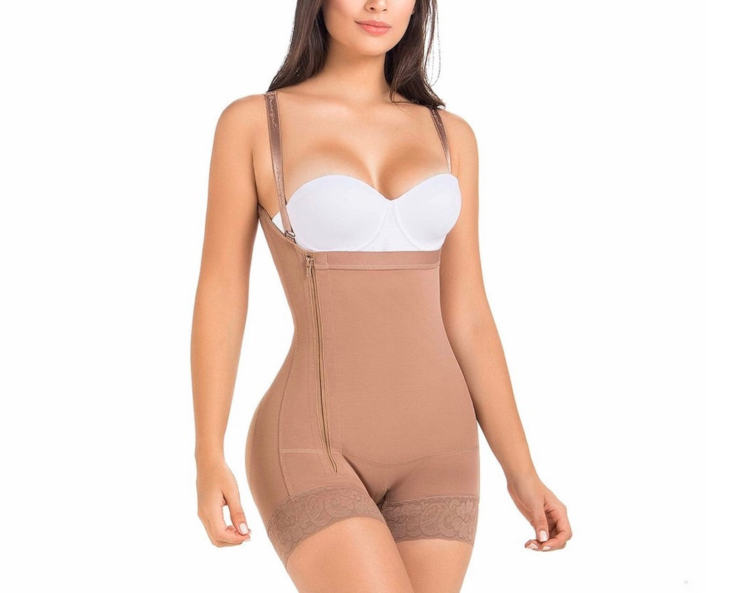 Postpartum Boyshort Body Shaper for Women | Strapless with Side Zipper - Snatch Bans