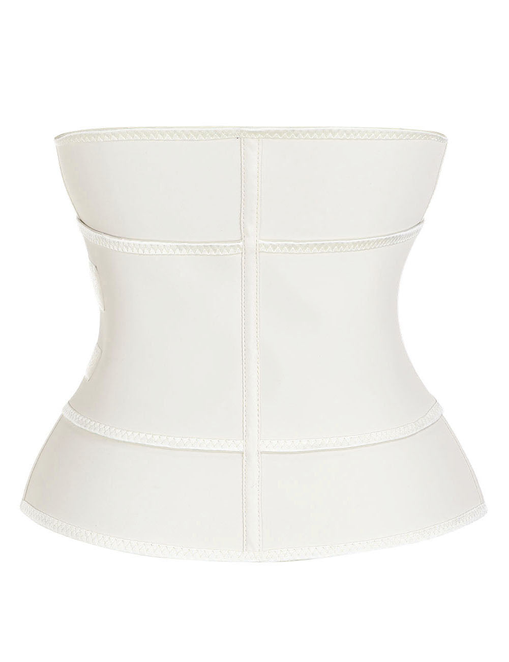 Perfect Nude 7 Steel Bones Sticker Zip Latex Waist Slimmer Big Size Sleek Smoothers - Snatch Bans