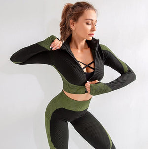 Seamless Yoga Set for Women Fitness Sports 5 Piece Gym Clothing Women Gym  Yoga Set Workout Sets Yoga Top and Sportswear Suit - China Yoga Pants and  Seamless Yoga Set price