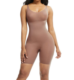 Ventilate Skin Color Large Size Full Body Shaper Solid Color Fashion Comfort - Snatch Bans