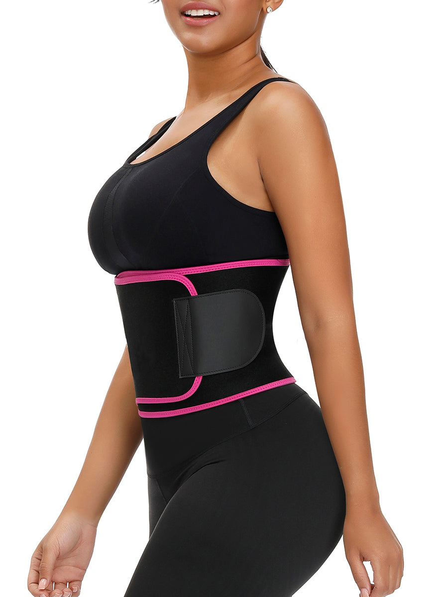 Firm Foundations Rose Red Neoprene Waist Cincher Sticker Double Layers - Snatch Bans