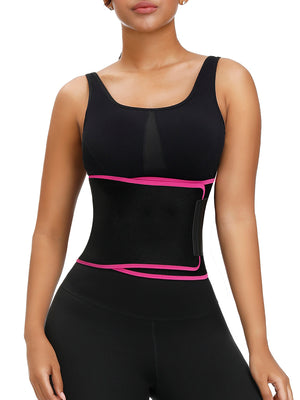 Firm Foundations Rose Red Neoprene Waist Cincher Sticker Double Layers - Snatch Bans