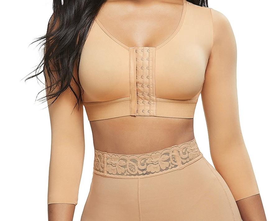 Contouring Sensation Black Crop Shapewear 3-Row Hooks Plus Size Tight Fitting - Snatch Bans