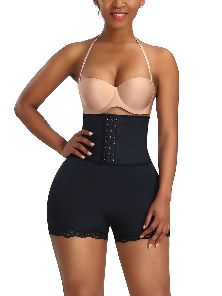 NOW Durable Black High Waist Butt Shapewear Large Size Tummy - Snatch Bans