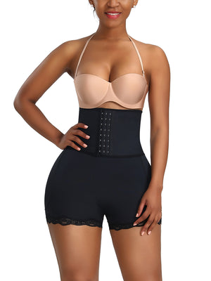 NOW Durable Black High Waist Butt Shapewear Large Size Tummy - Snatch Bans