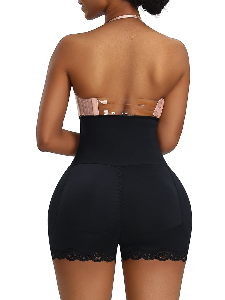 NOW Durable Black High Waist Butt Shapewear Large Size Tummy - Snatch Bans