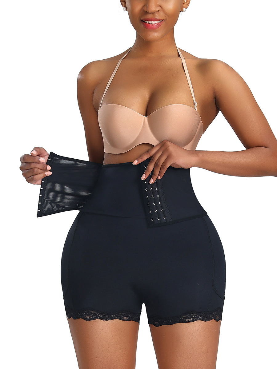 NOW Durable Black High Waist Butt Shapewear Large Size Tummy - Snatch Bans