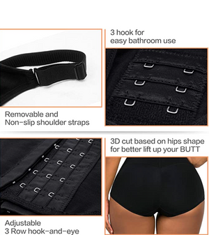 Jada Shapewear for Women Tummy Control Fajas Colombianas Butt Lifter Body - Snatch Bans