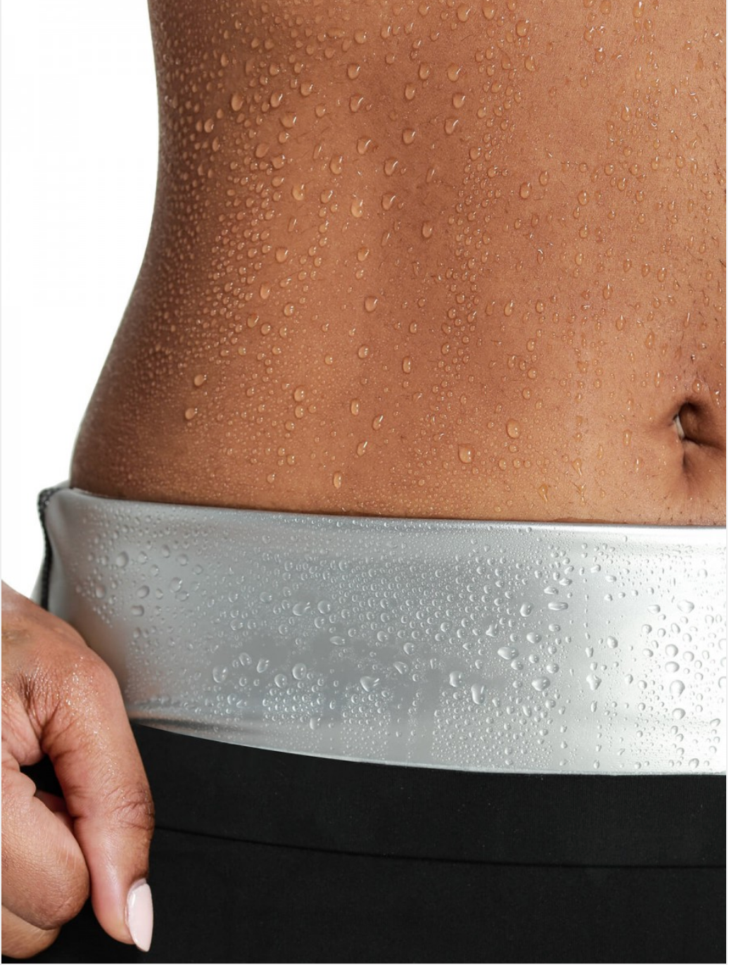 Pre ORDER NOW SELLING OUT Black Silver Film Sweat Pants Butt Lifter Fat Burning High Elasticity For Workout - Snatch Bans