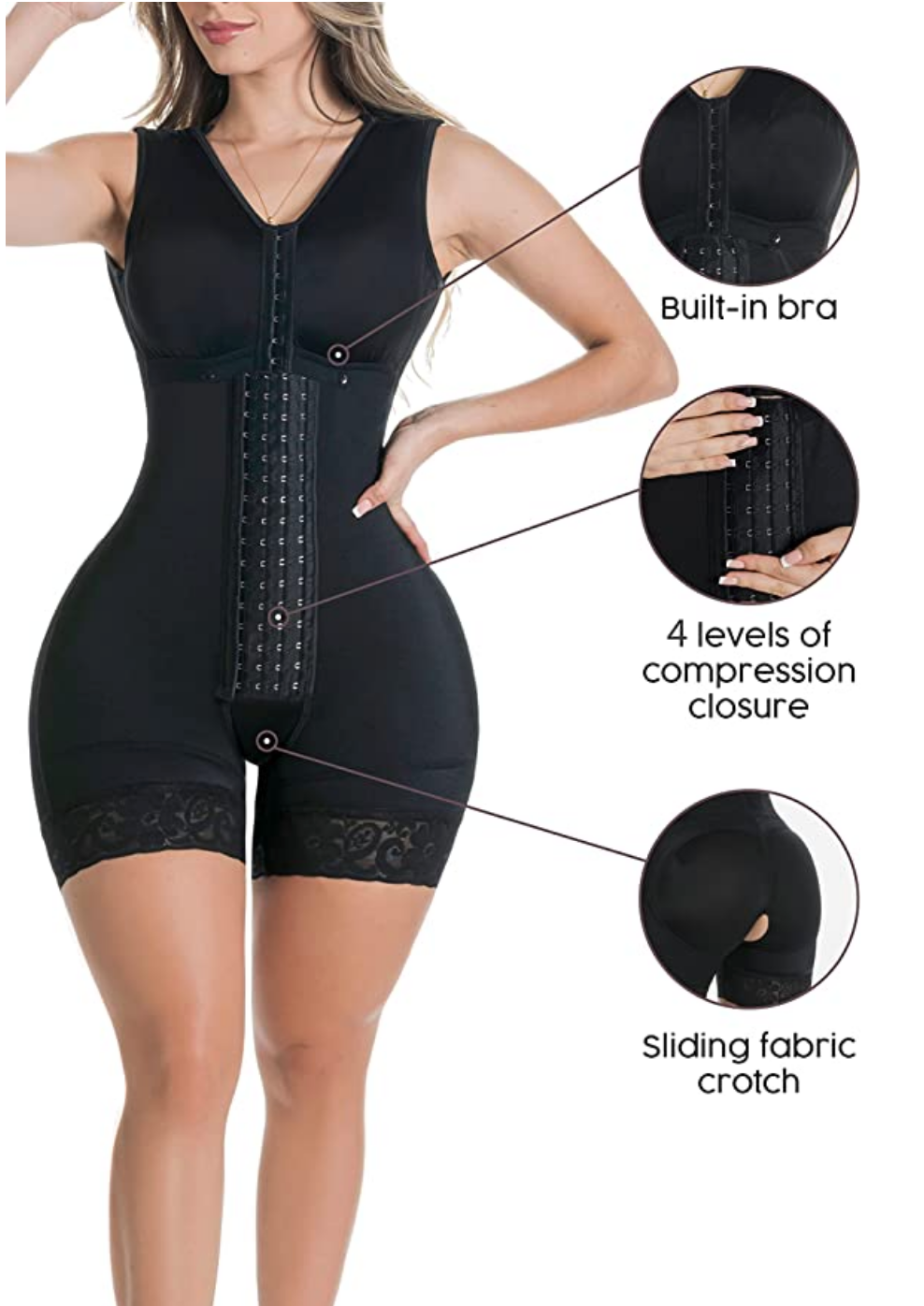 Shapewear Bodysuit | Postpartum | Post Surgery with Waist Wrap - Snatch Bans