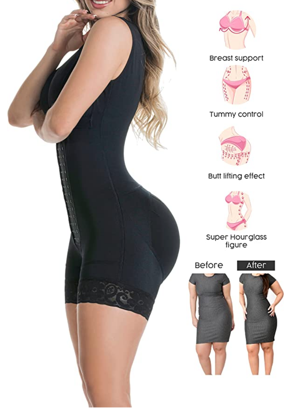 Shapewear Bodysuit | Postpartum | Post Surgery with Waist Wrap - Snatch Bans