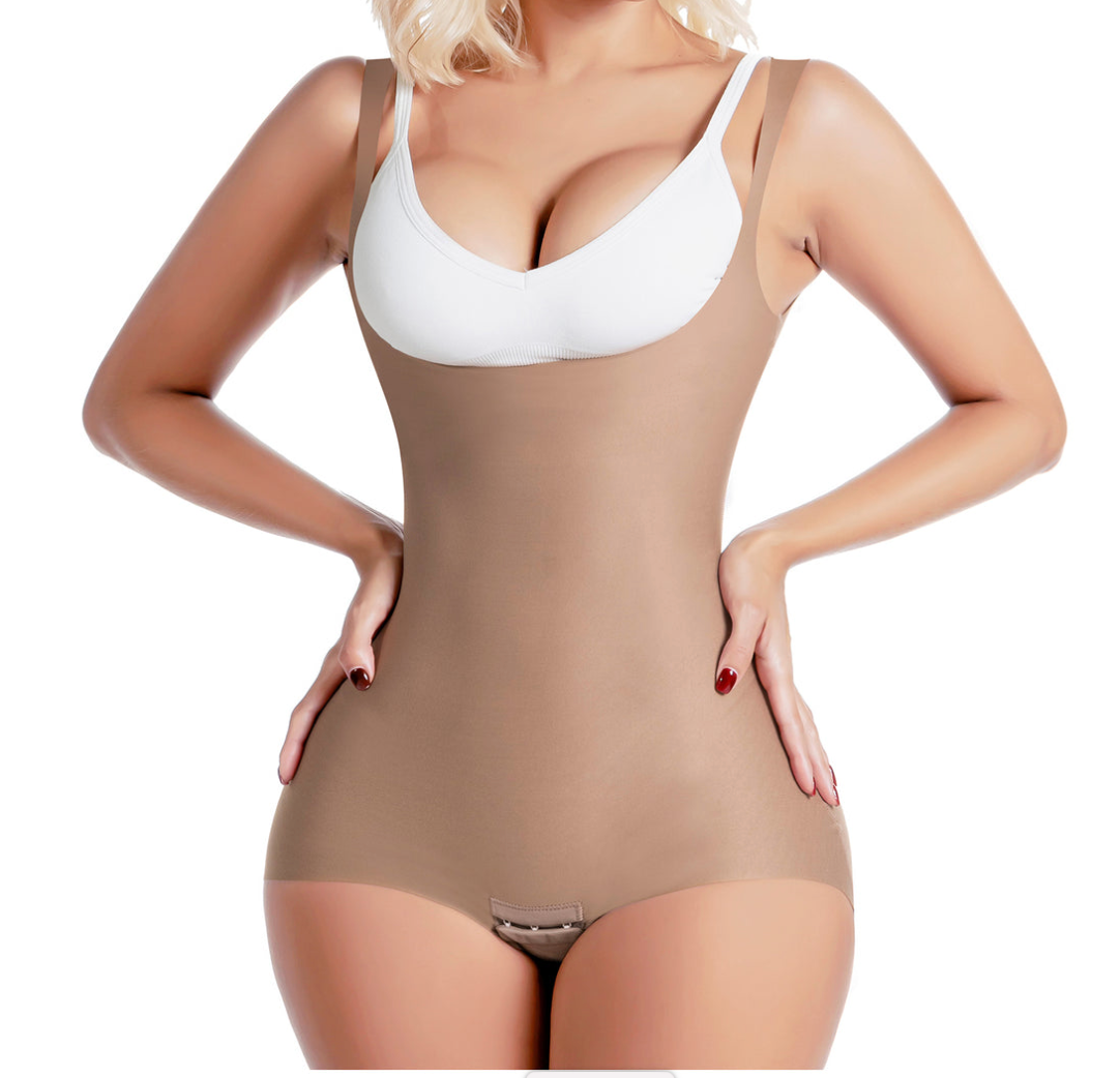 Tammi Open Bust Daily Use Bodysuit Tummy Control for Women | Spandex - Snatch Bans