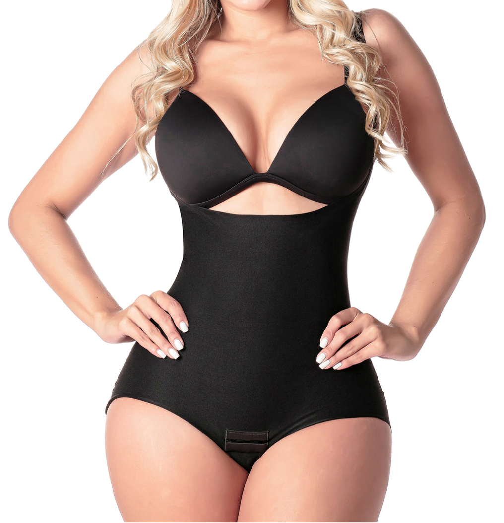Tammi Open Bust Daily Use Bodysuit Tummy Control for Women | Spandex - Snatch Bans