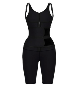 New Waist Trainer Waist Trimmer Belt Yoga Outfit Sets Double Belts Full Body Waist Trimmer Shorts - Snatch Bans