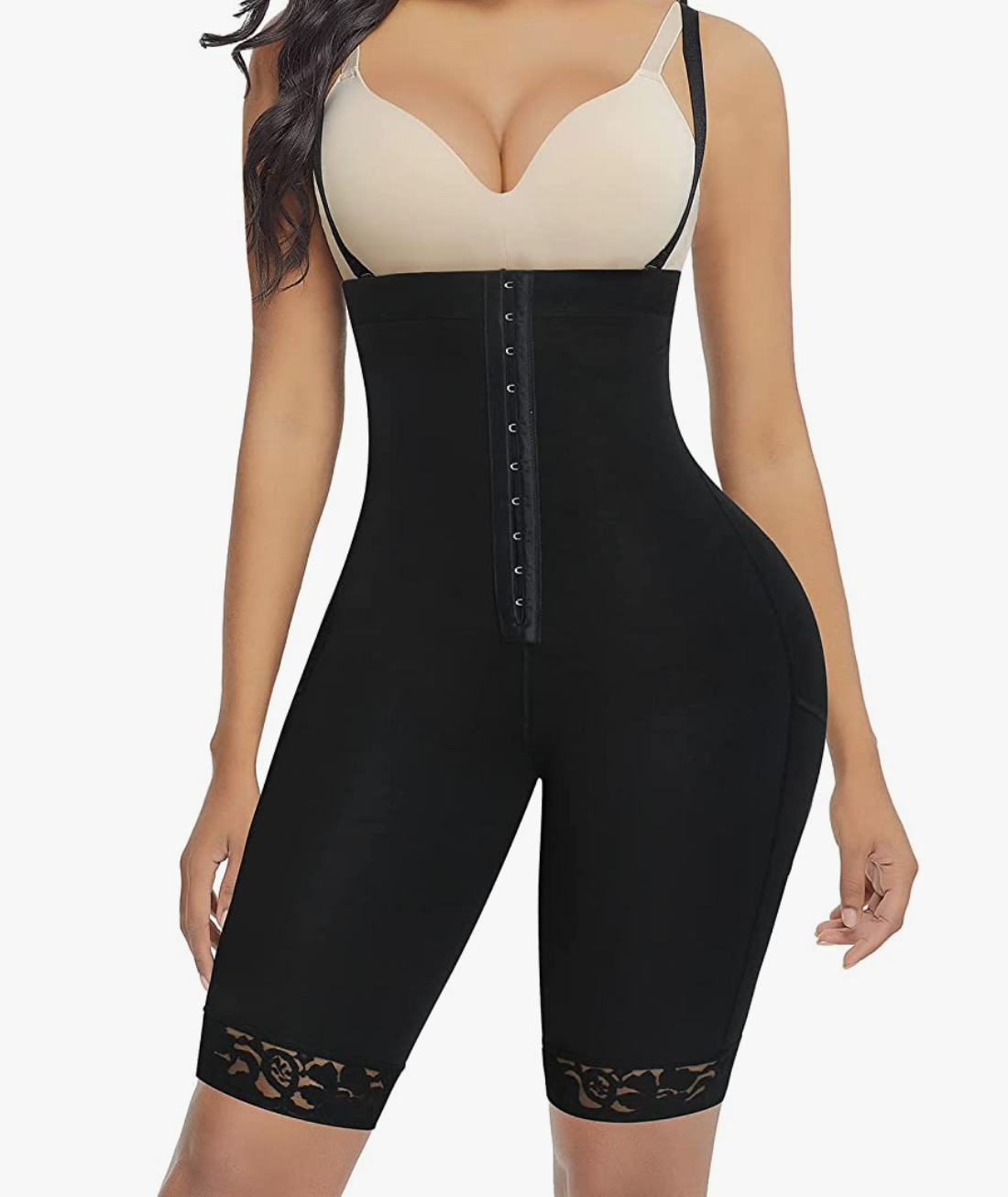 Asia High Waisted Knee Length Fajas Shorts - Snatch Bans