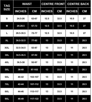 Compression Silhouette Black Latex Waist Cincher Hole Punch Plus - Snatch Bans