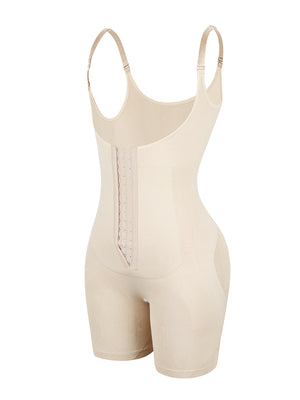 NO COMPRESSION ON BUTT OR HIPS / Chrisy 95 -  3 Rows Hooks Open Crotch Body Shaper Waist Control - Snatch Bans