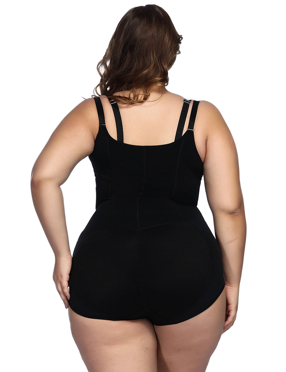 Black Butt Lifting Body Shapewear Cami Straps Breathable 01 - Snatch Bans