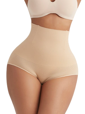 High Elasticity Black High Waist Butt Lifter Panties With Pad - Snatch Bans