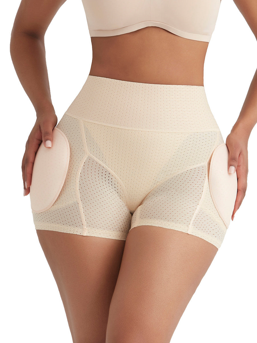 Contour Skin Color Butt Lifter Sponge Pad Solid Color Close Fitting - Snatch Bans