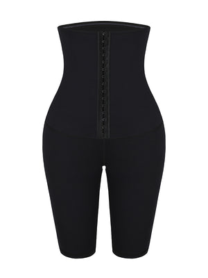 Black Waist Trainer Knee-Length Butt Lifter Slimming Waist - Snatch Bans